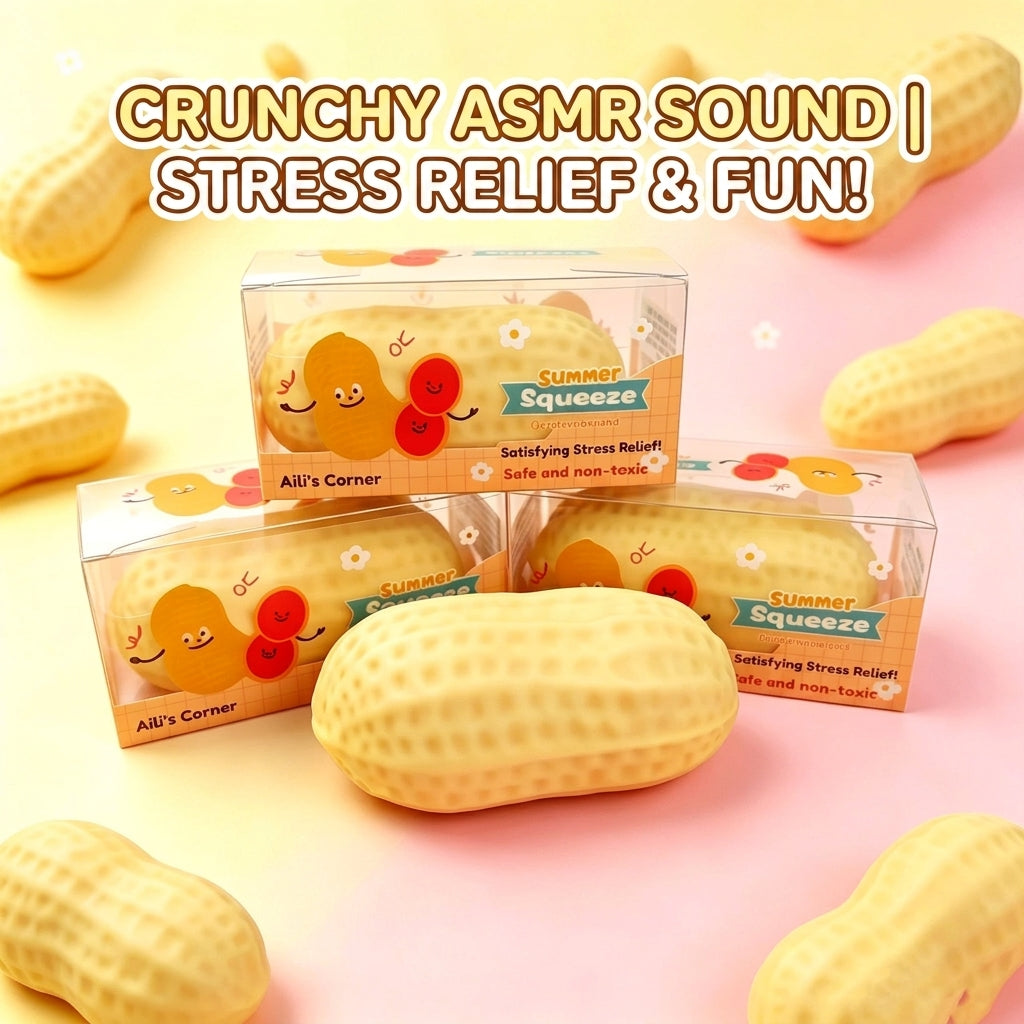 Crunchy Peanut Squishy – ASMR Sensory Toy